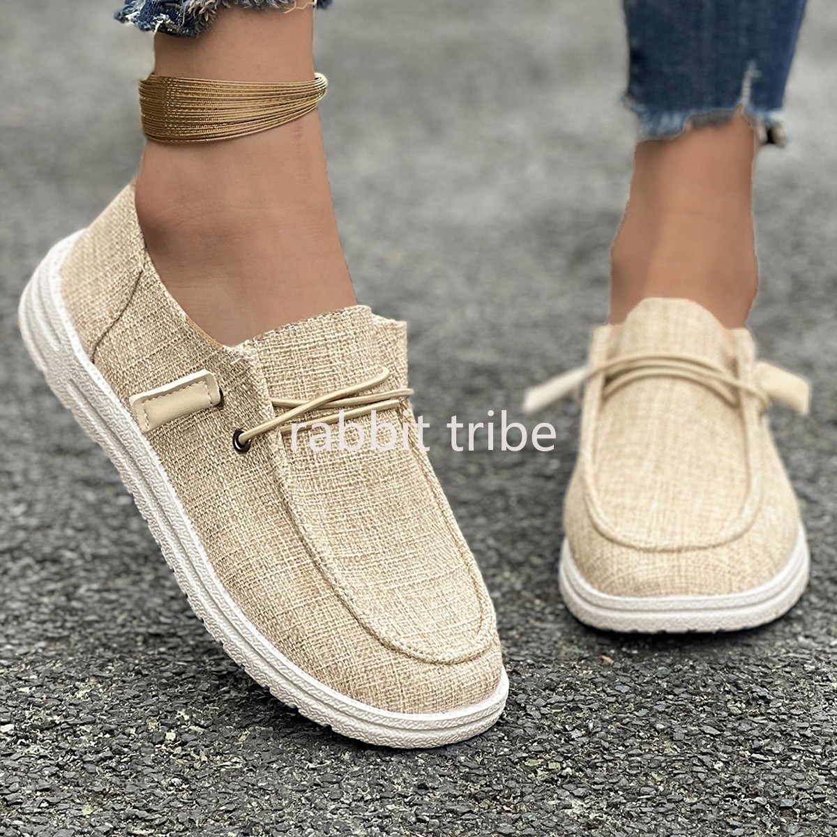 Loafer Flat Women - Nouvelles Chaussures Décontractées en Toile Tendance