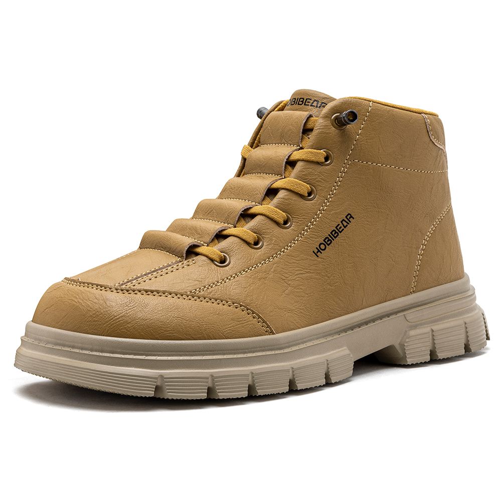 Suede Ankle Boot - HOBIBEAR Bottines à bout large pour