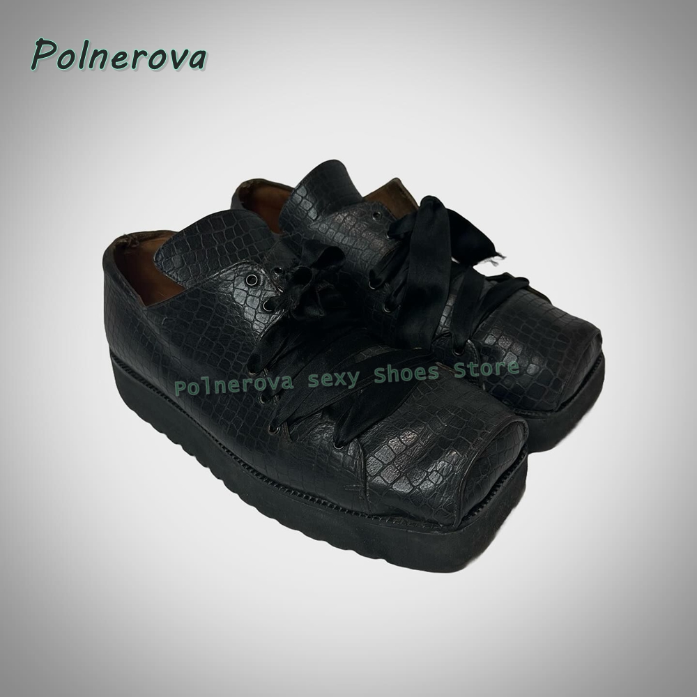 Women'S Shoes Crocs - Bottines à lacets gothiques pour femmes,