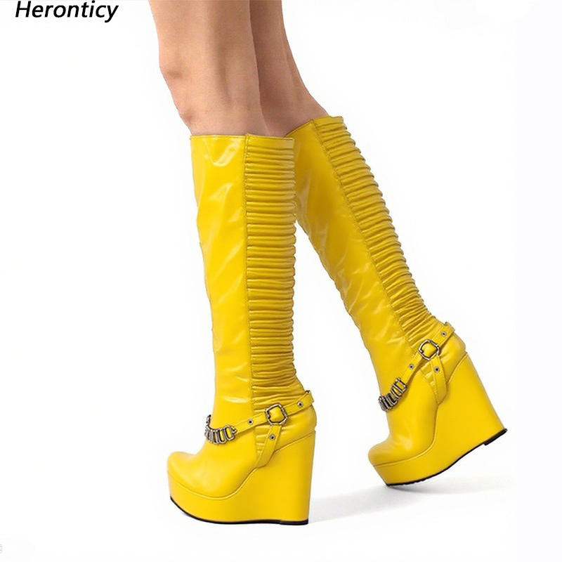 Women'S Shoes Yellow - Heronticy – bottes d'hiver faites à