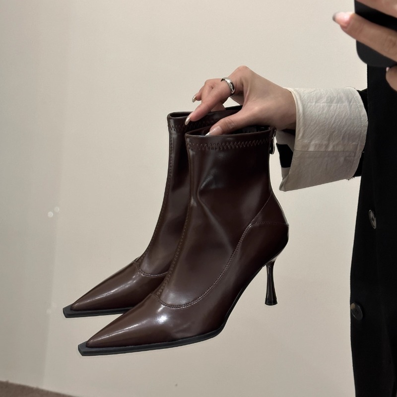 Women Shoes Nb - Bottines Slim à bout pointu pour