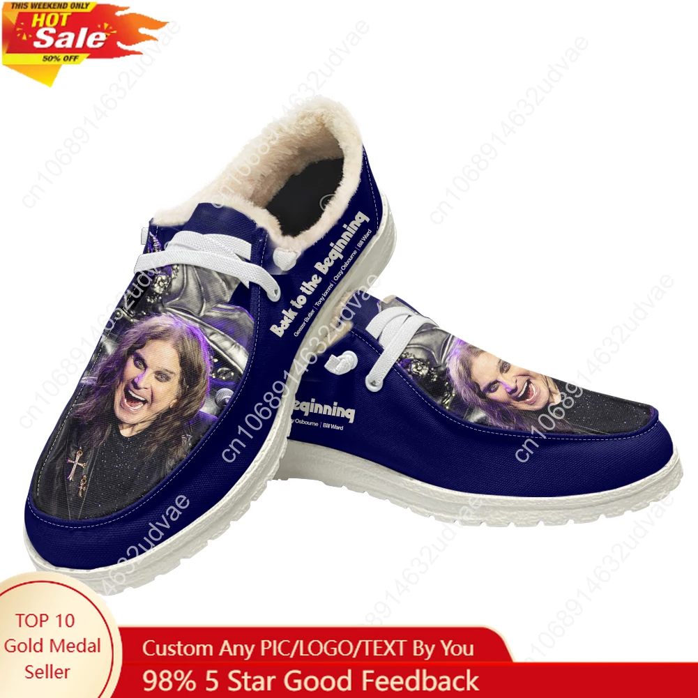 Loafer Flat Women - Mocassins en peluche Ozzy Osbourne 1948-2025