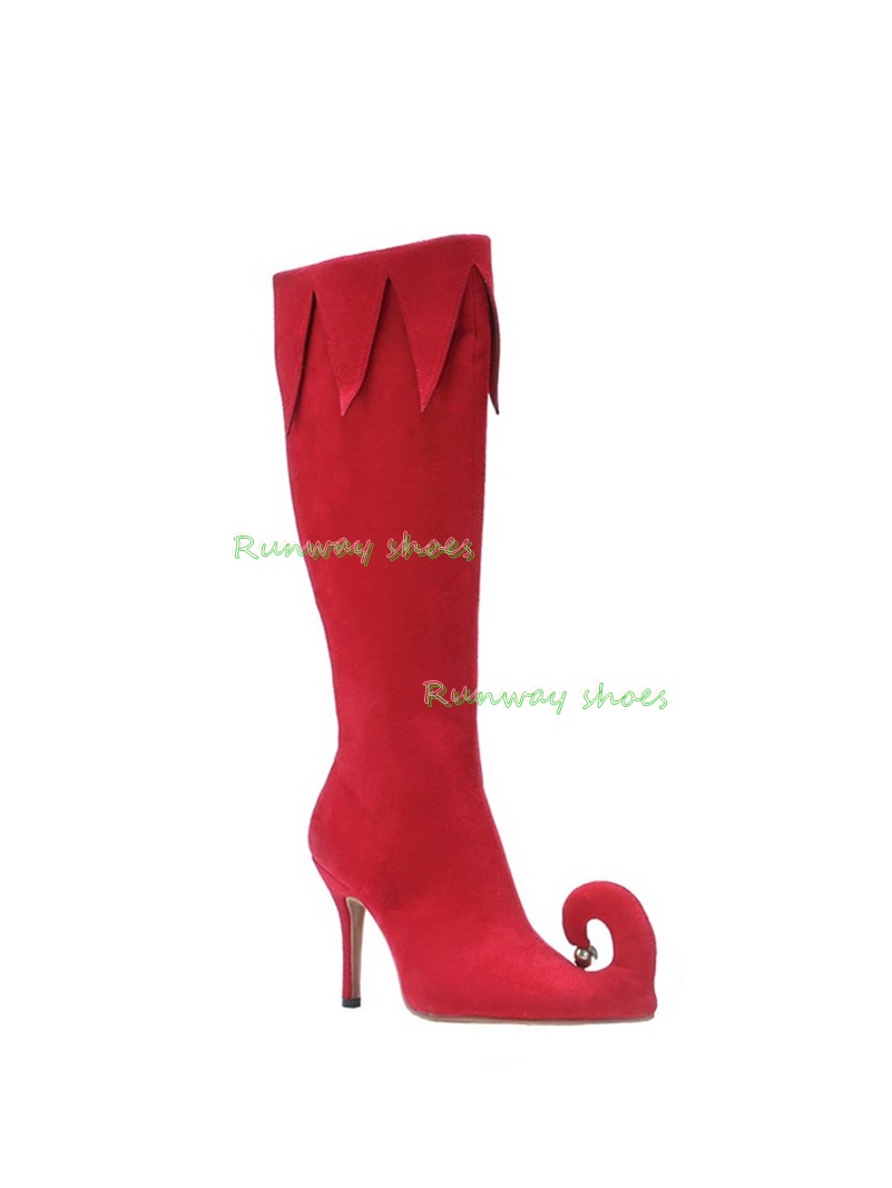 Bottes de fête pointues rouges - Suede Ankle Boot avis et prix