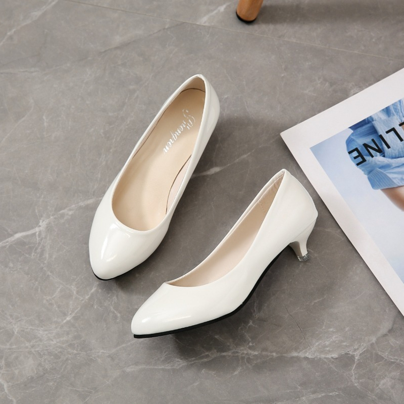 Chaussures simples à talon moy - Women'S Shoes Round Toe avis et prix