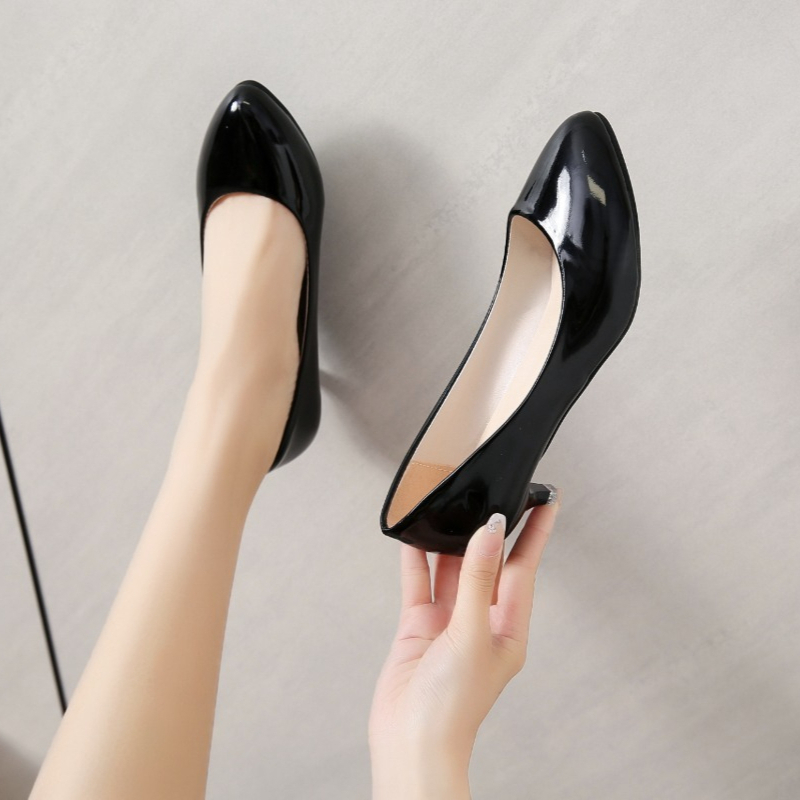 Chaussures simples à talon moy - Women'S Shoes Round Toe avis et prix