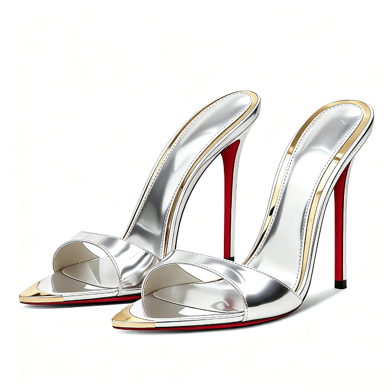 Nouvelles sandales d'été à tal - Patent Leather Pump avis et prix