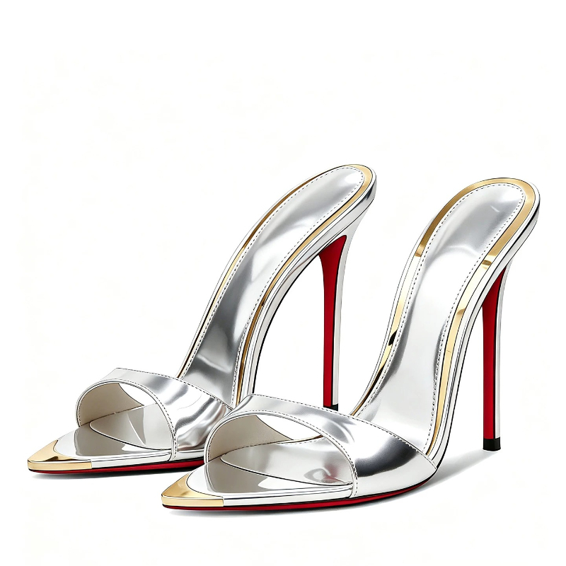 Nouvelles sandales d'été à tal - Patent Leather Pump avis et prix