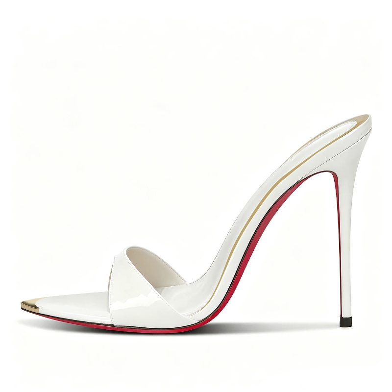 Nouvelles sandales d'été à tal - Patent Leather Pump avis et prix
