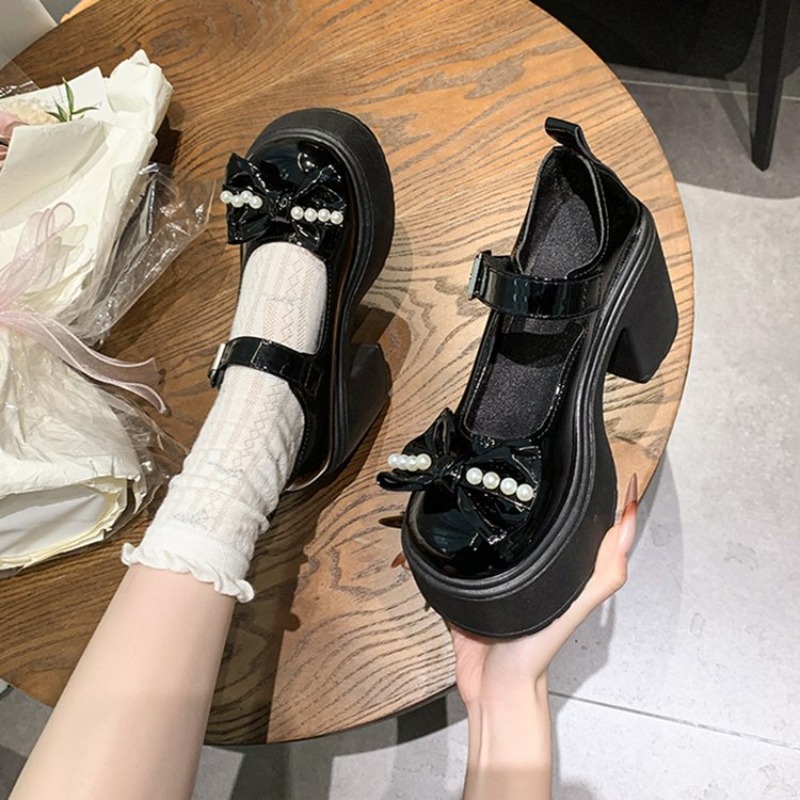 Chaussures Lolita 2026 noires  - Women'S Shoes Round Toe avis et prix