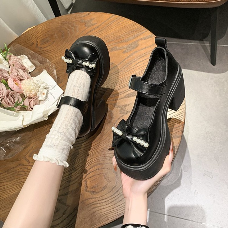 Chaussures Lolita 2026 noires  - Women'S Shoes Round Toe avis et prix