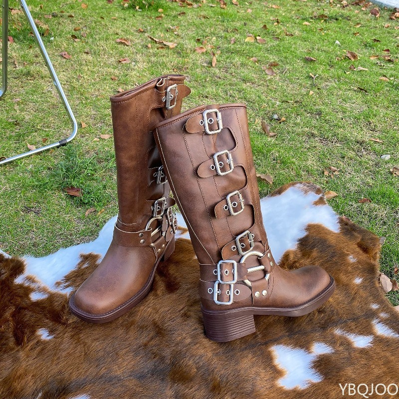 Boucle de ceinture rétro botte - Suede Ankle Boot avis et prix