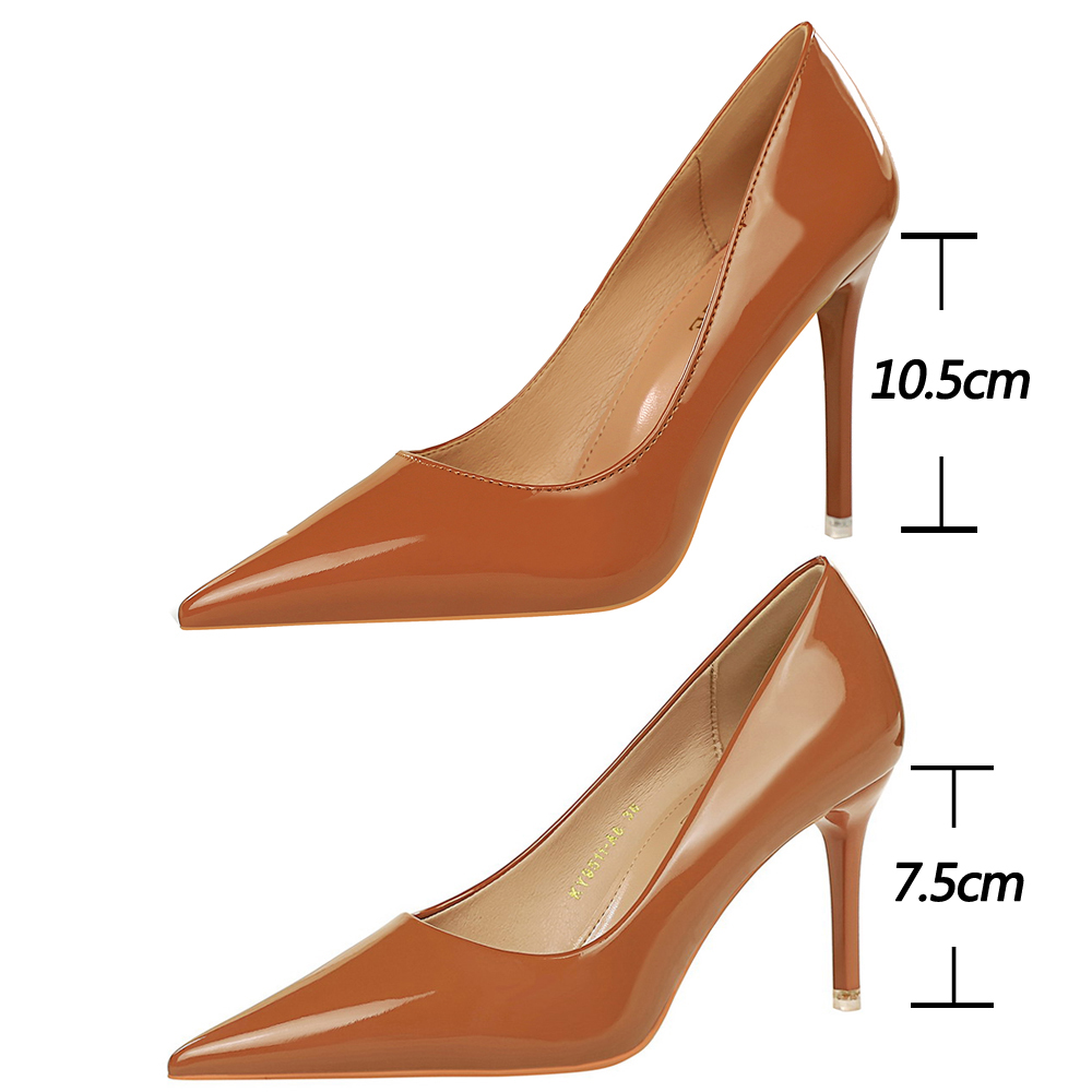 BIGTREE chaussures en cuir ver - Patent Leather Pump avis et prix