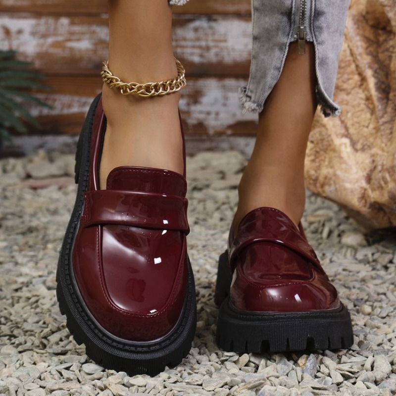 Mocassins en cuir verni à talo - Patent Leather Pump avis et prix