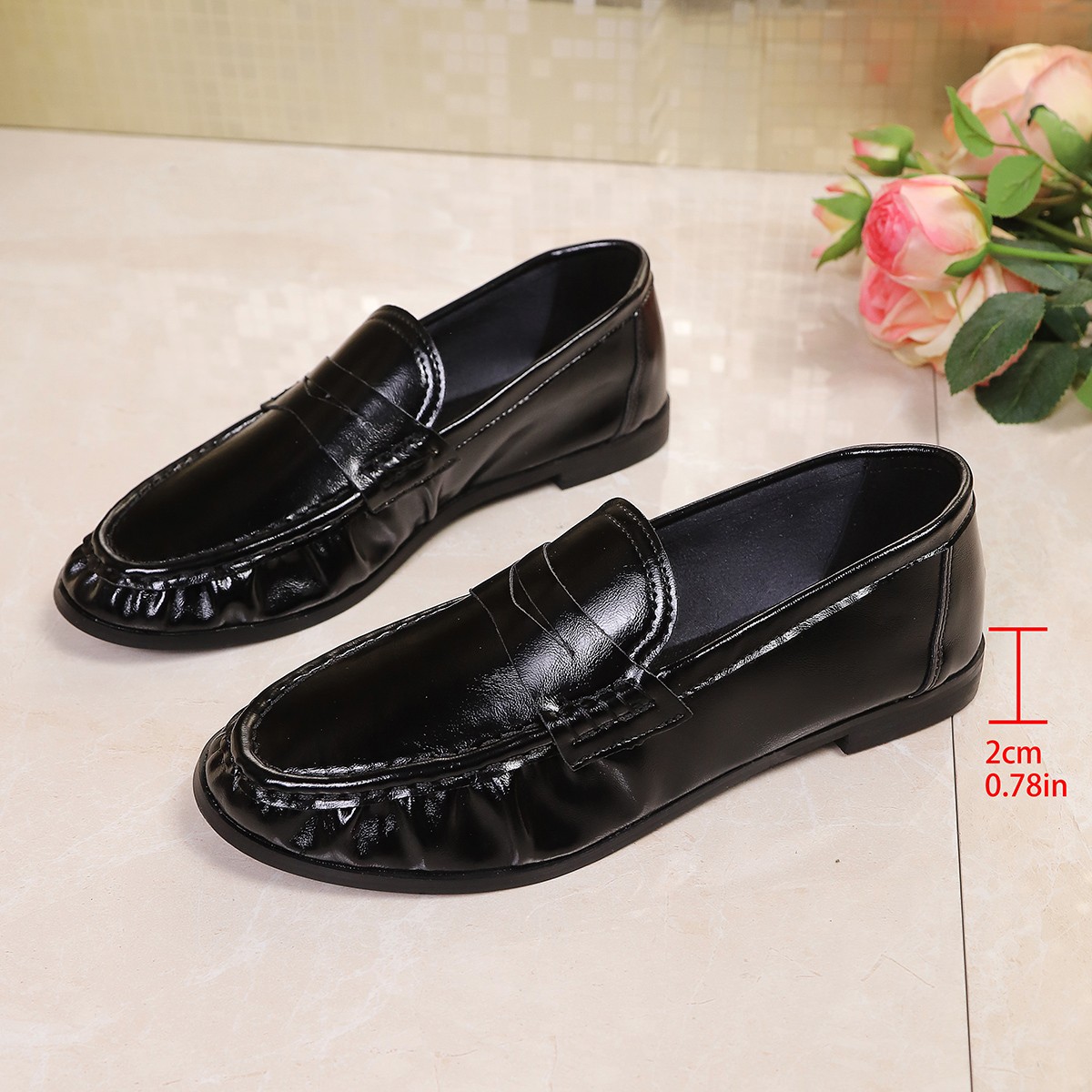 Mocassins plats noirs décontra - Loafer Flat Women avis et prix