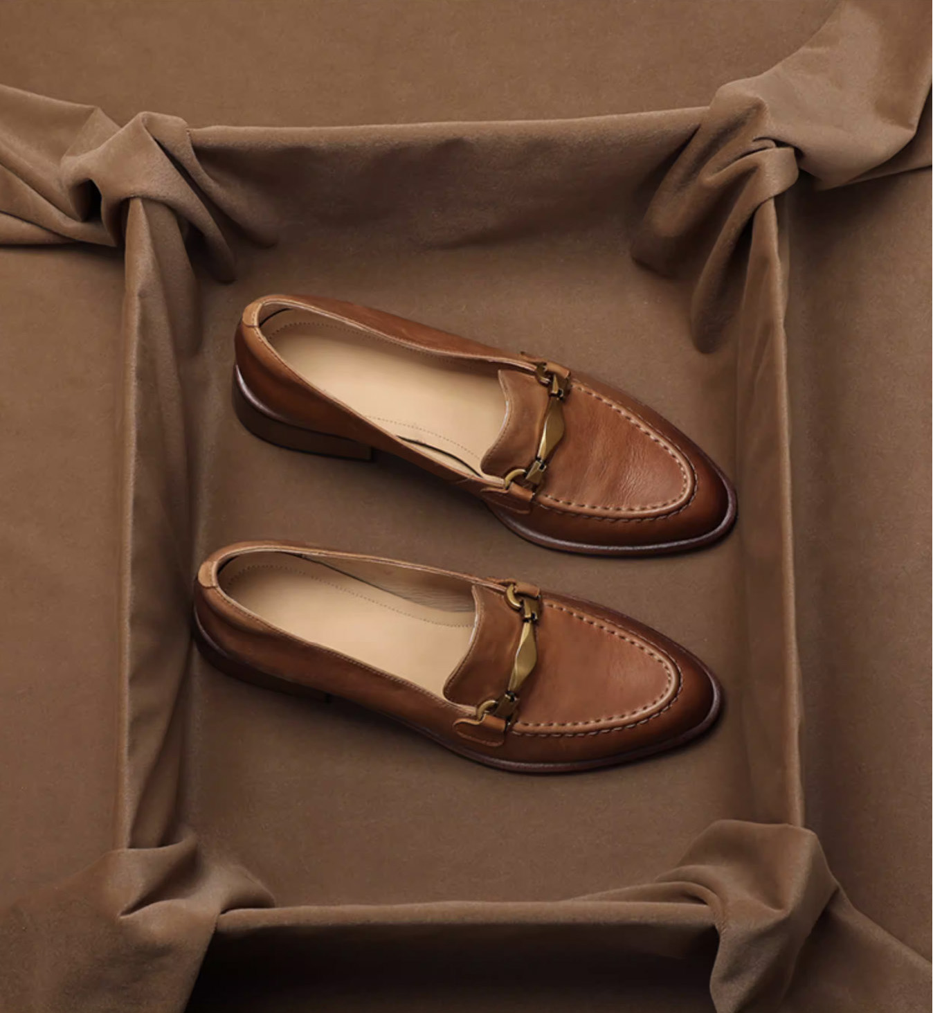 SHOEBOX Mocassins en cuir véri - Loafer Flat Women avis et prix