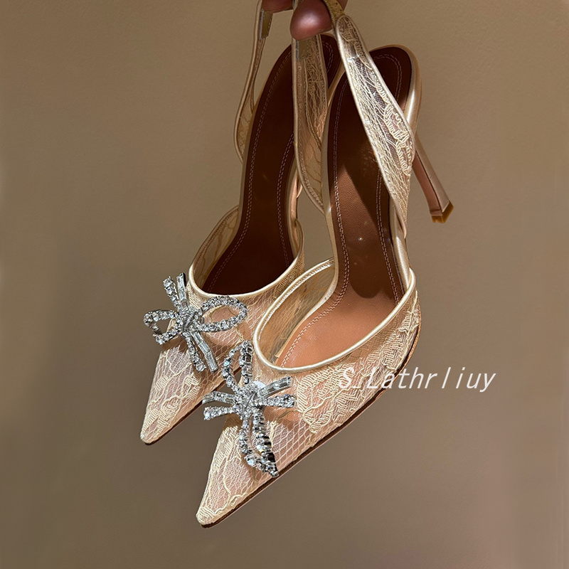 Sandales strass fleur bout poi - Patent Leather Pump avis et prix
